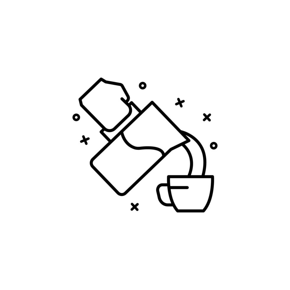 koffie, beker, hand, drinken vector icoon