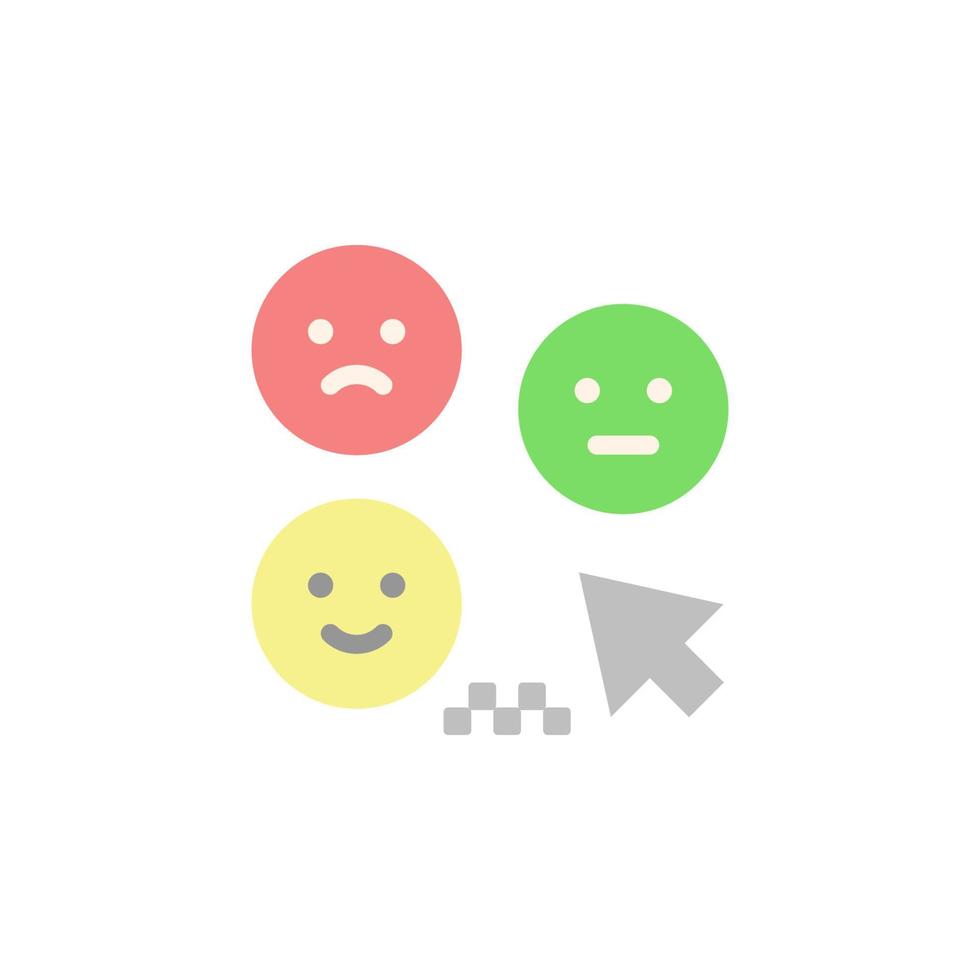 feedback, emoji vector icoon