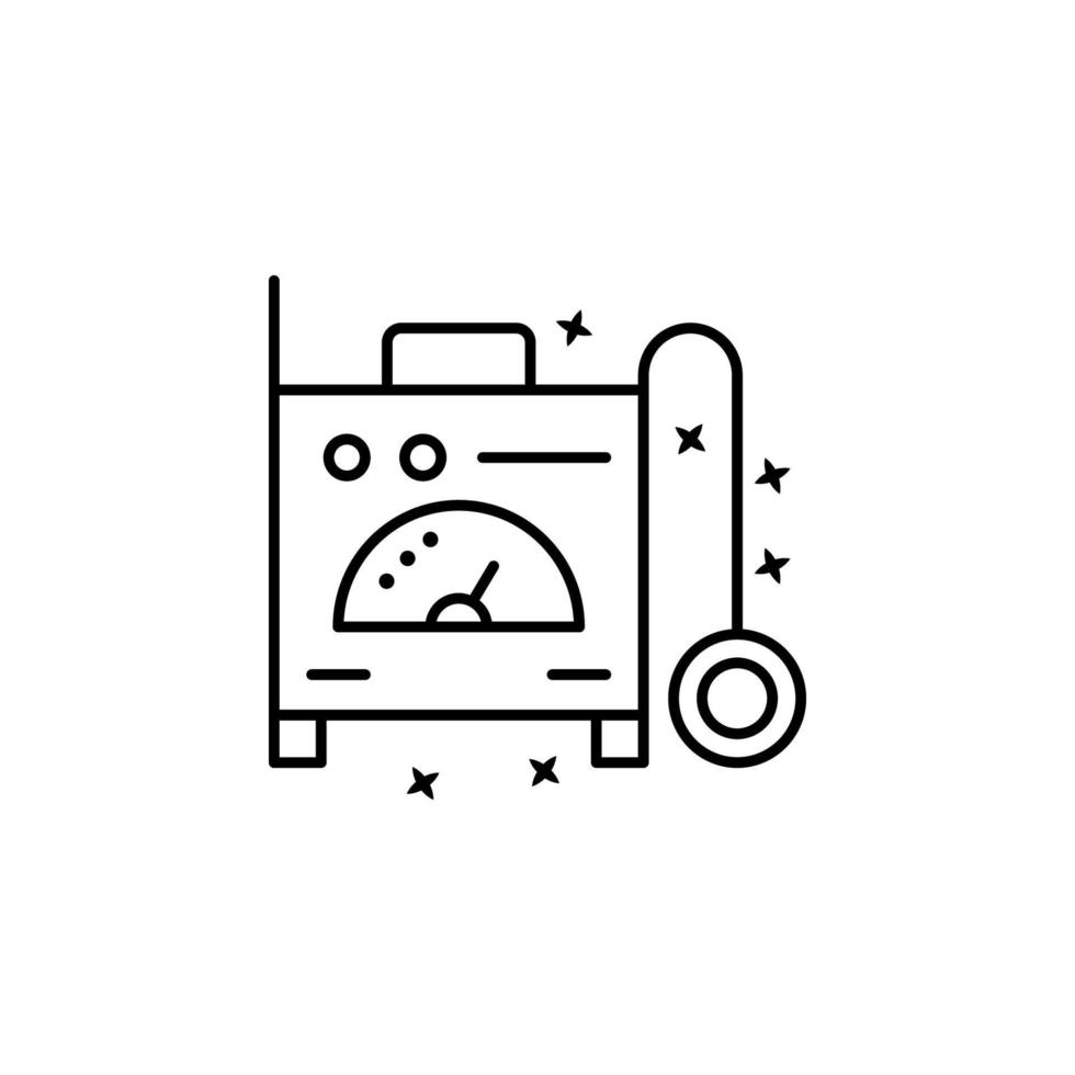 dosimeter nucleair machine vector icoon