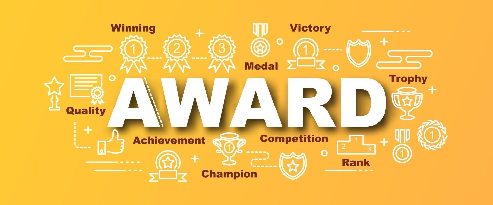 award vector trendy banner