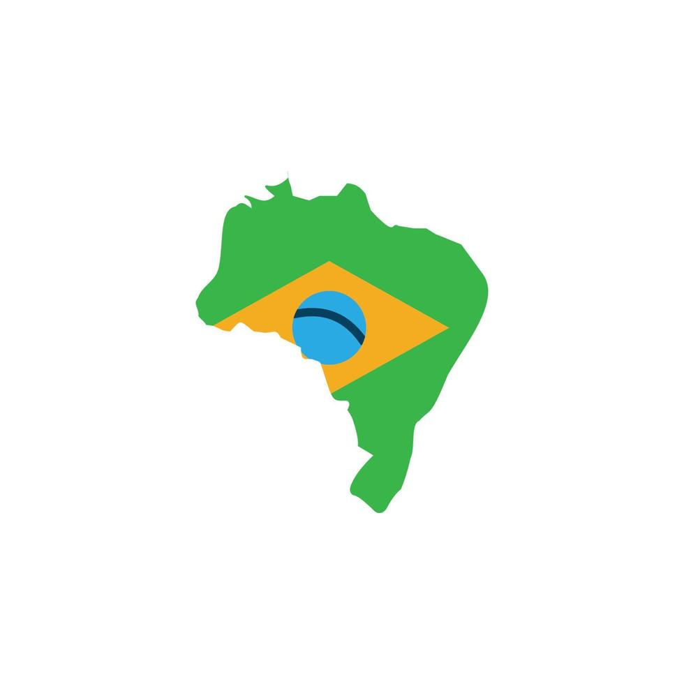 Brazilië kleur van braziliaans carnaval reeks vector icoon