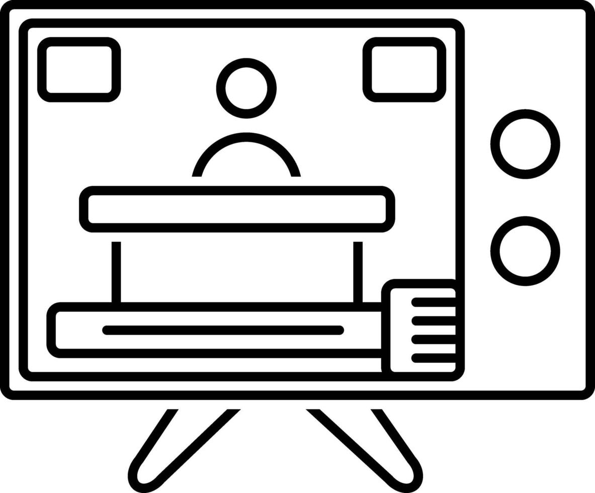 lijnpictogram voor nieuws vector