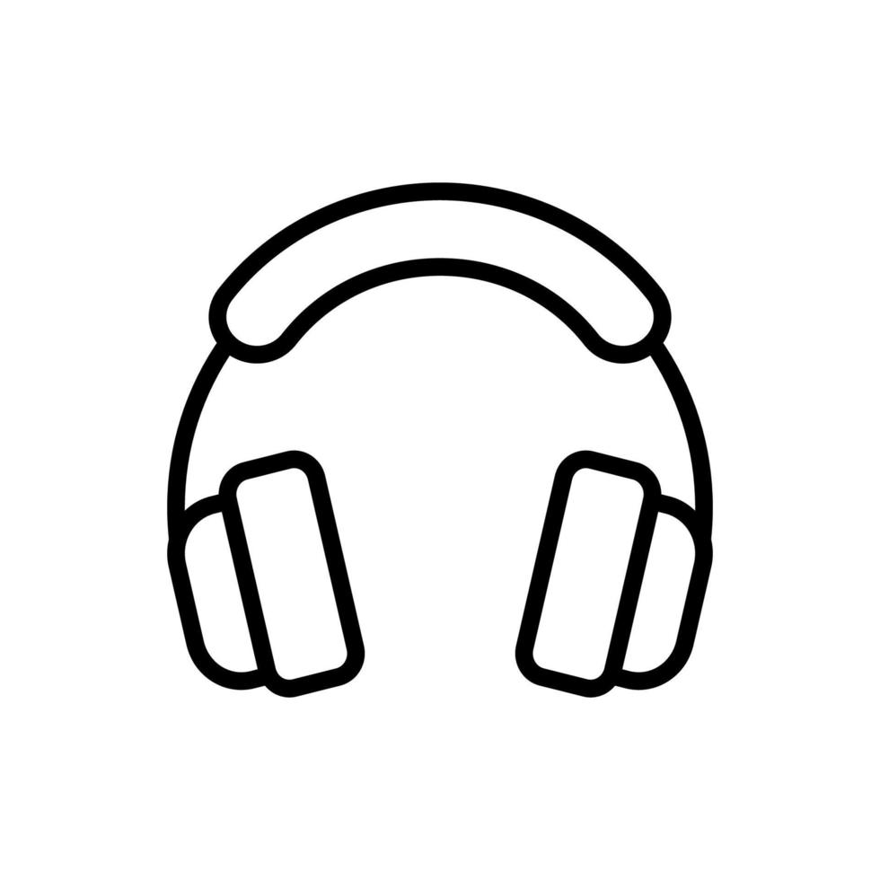 koptelefoon, muziek- vector icoon