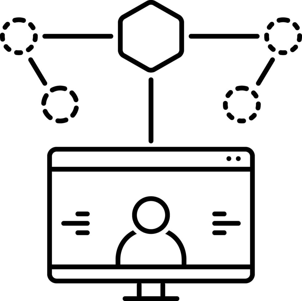 lijnpictogram voor ontwerp van gebruikerservaring vector