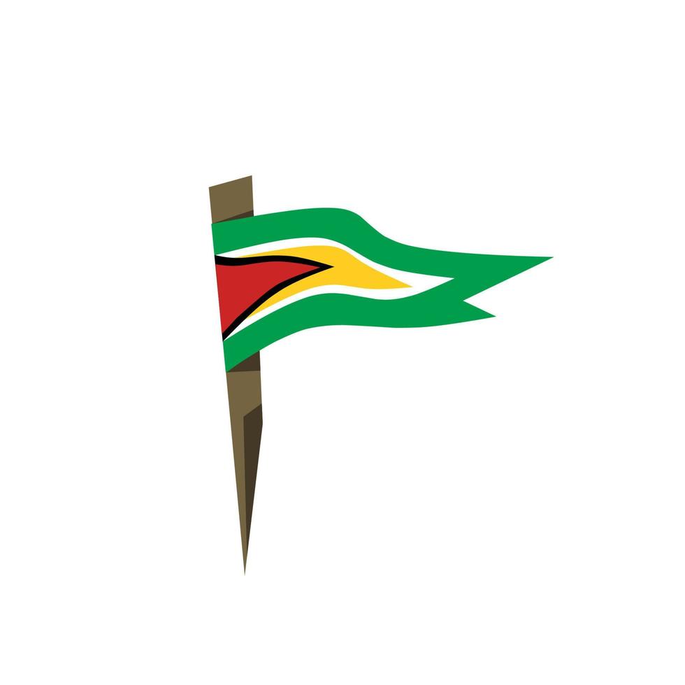 Guyana vlag icoon, illustratie van nationaal vlag ontwerp met elegantie concept, perfect voor onafhankelijkheid ontwerp vector