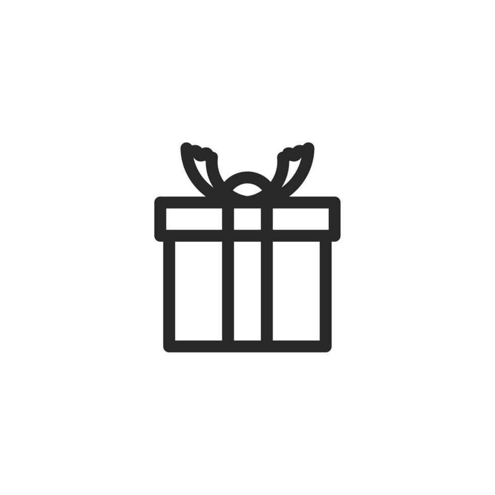 geschenk icoon, geïsoleerd geschenk teken icoon, vector illustratie