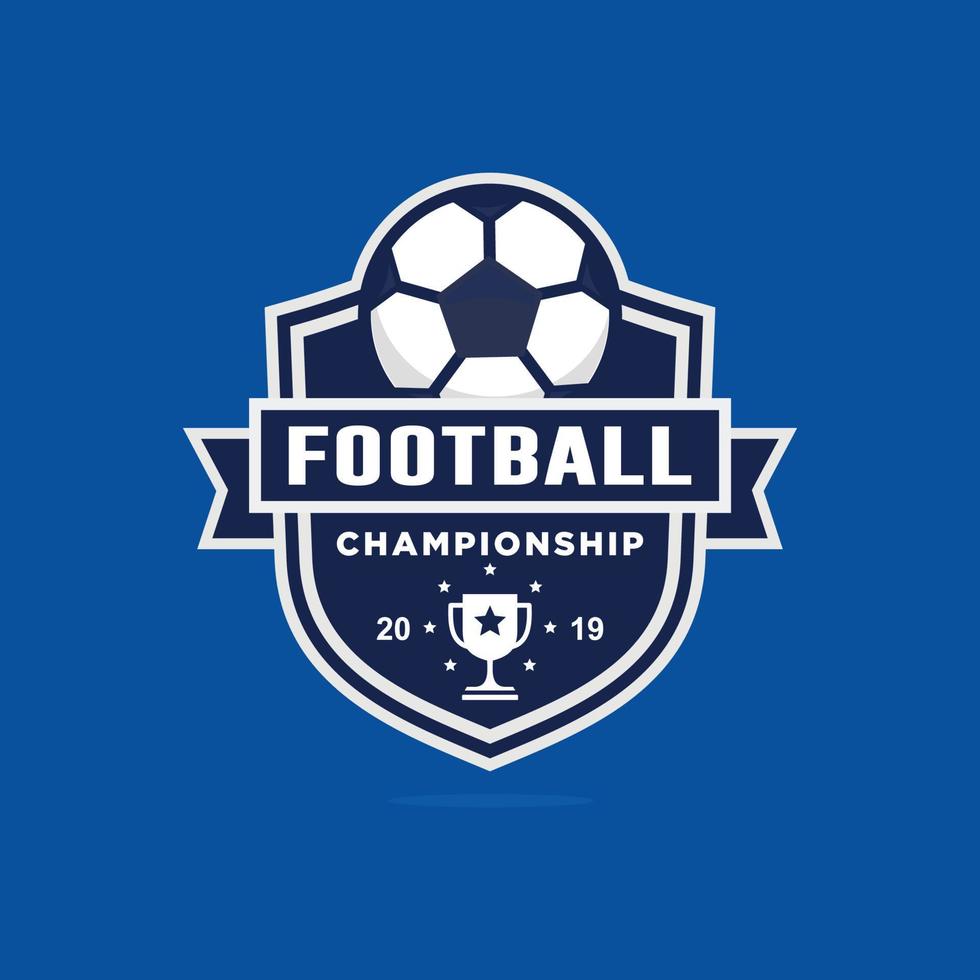 Amerikaans voetbal voetbal kampioenschap logo ontwerp vector