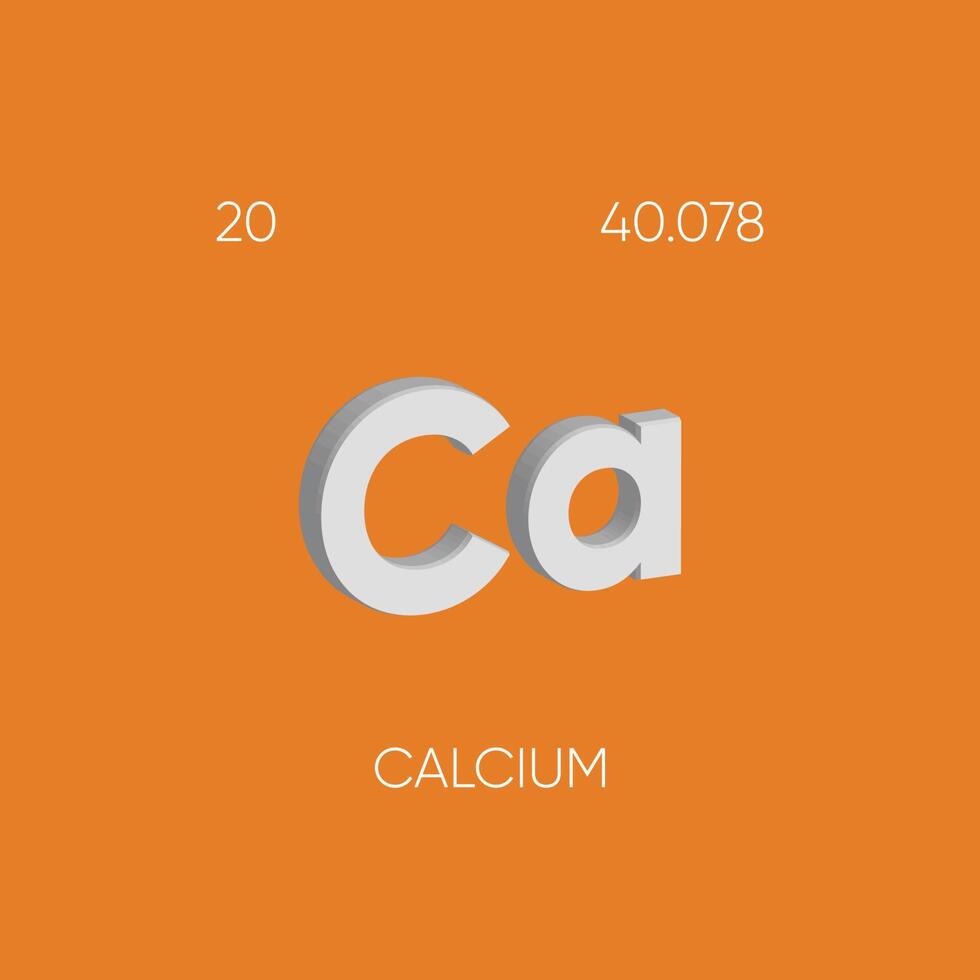 een van de periodiek tafel elementen met naam en atomair aantal vector