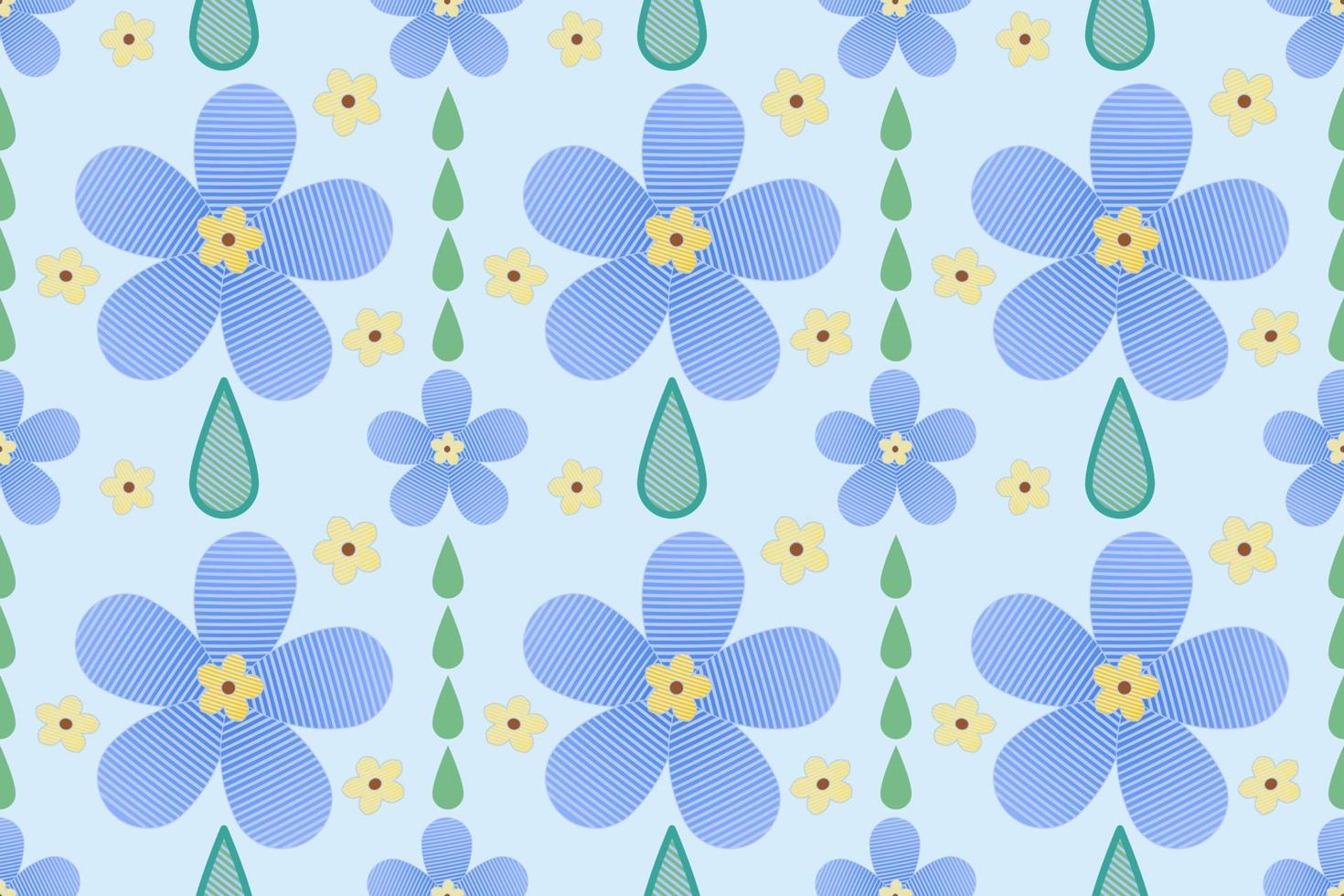 naadloos patronen vergeten me niet Purper bloemen borduurwerk stijl zijn ontworpen voor behang, traditioneel kleding, tapijt, gordijn, en huis decoratie. vector