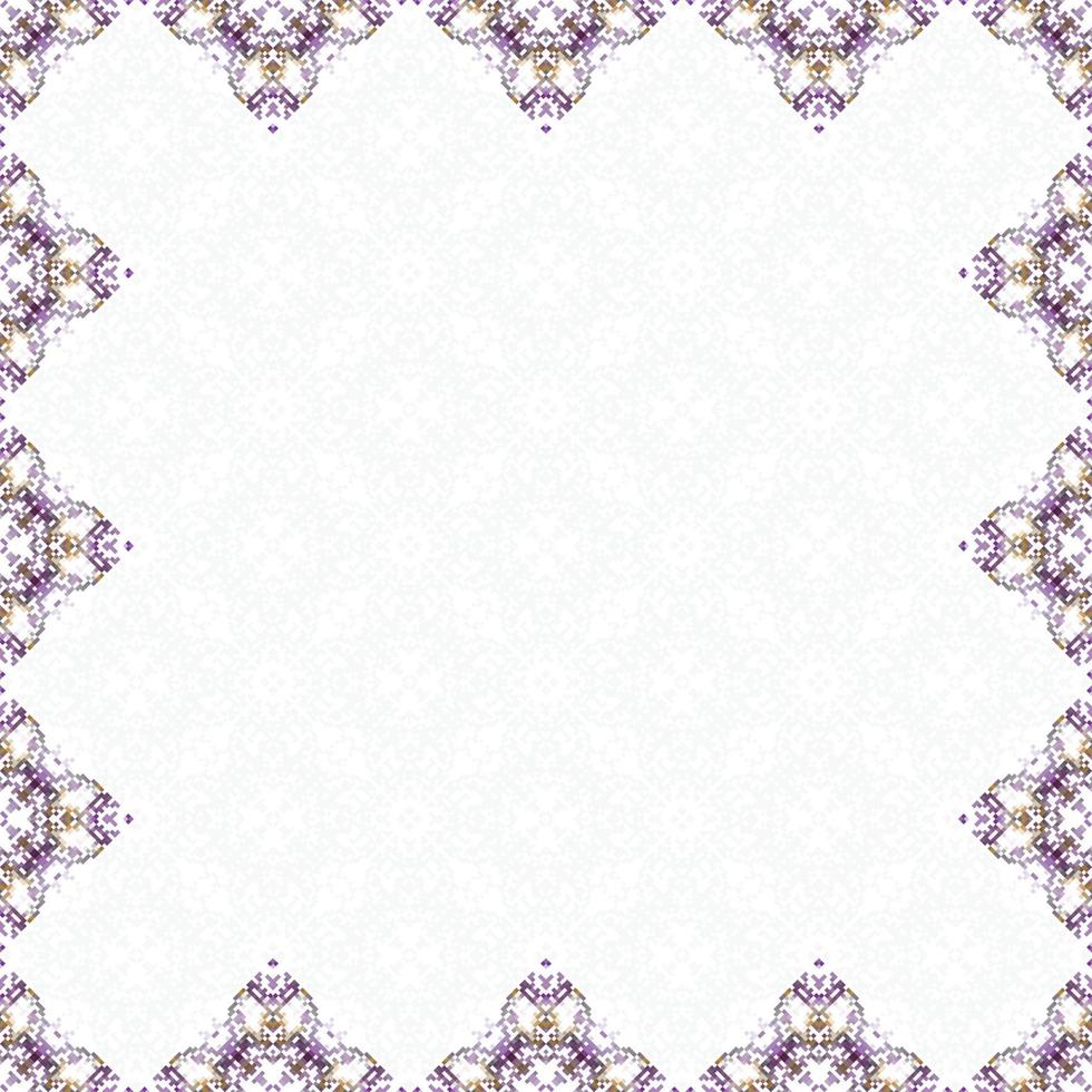 Islamitisch Arabisch abstract sier- banier met meetkundig patroon en decoratief ornament vector