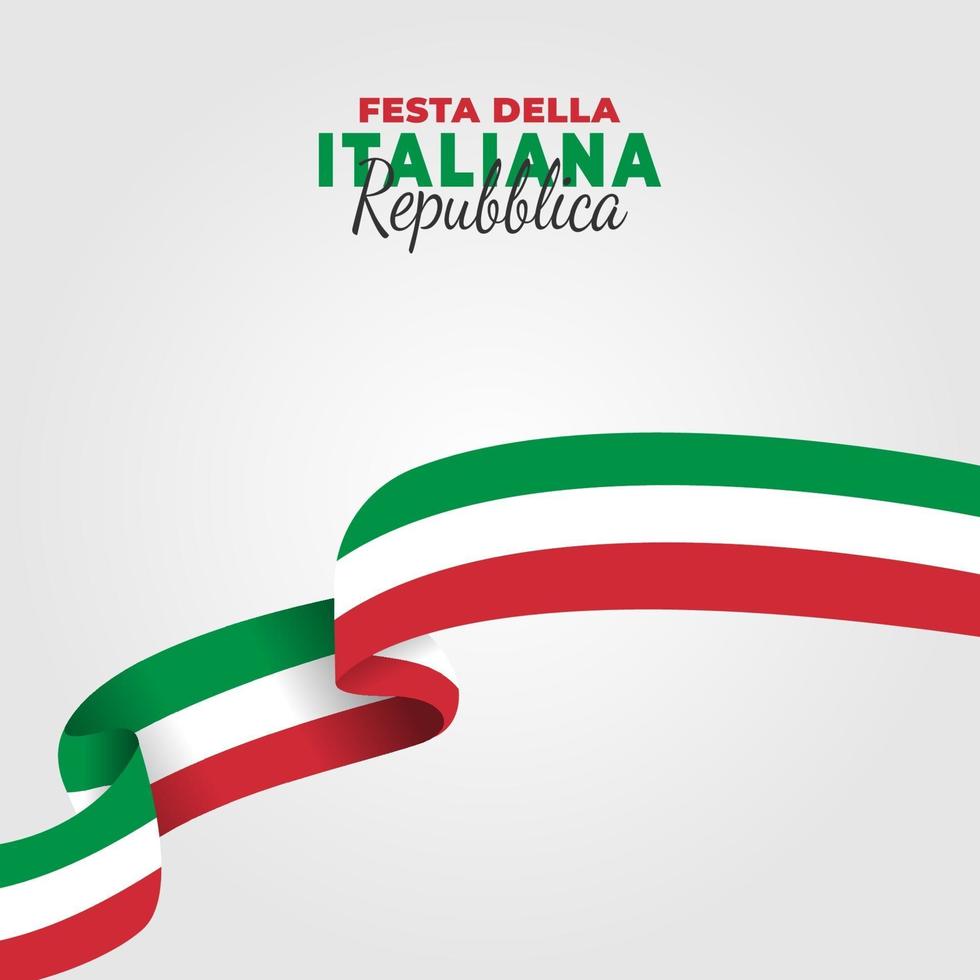 Italiaanse republiek dag poster vector