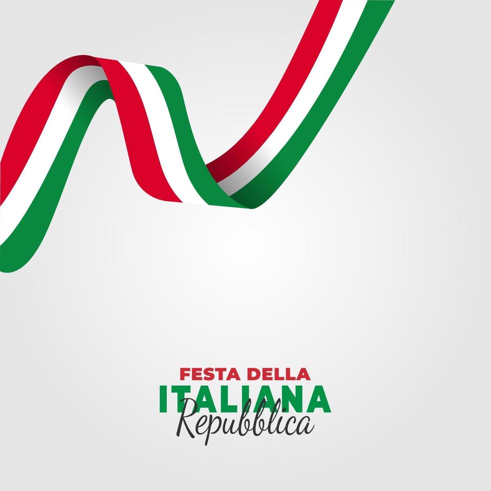 vectorillustratie van festa della repubblica italiana poster vector