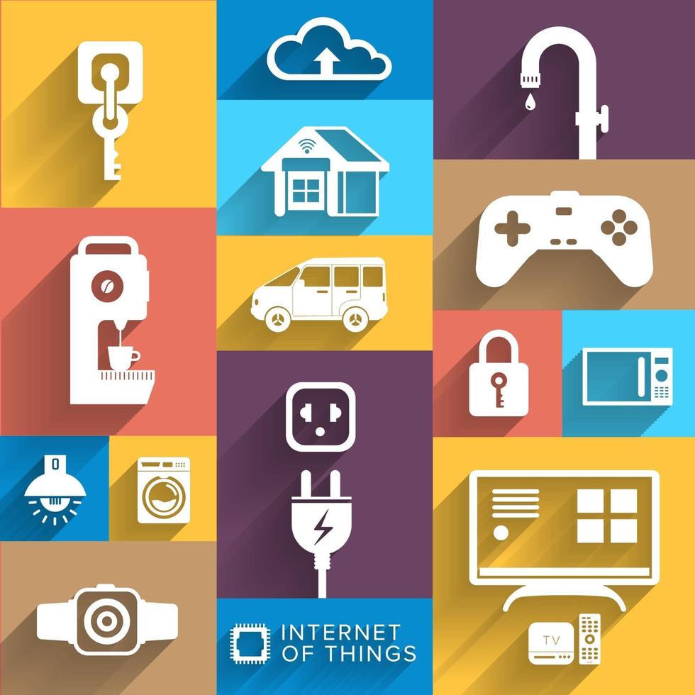 pictogrammenset vector-object iot vector