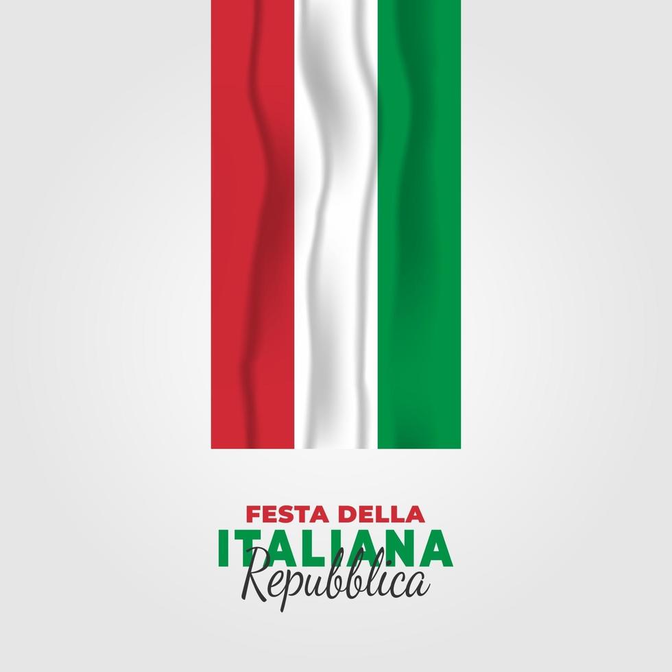 Italiaanse republiek dag poster vector