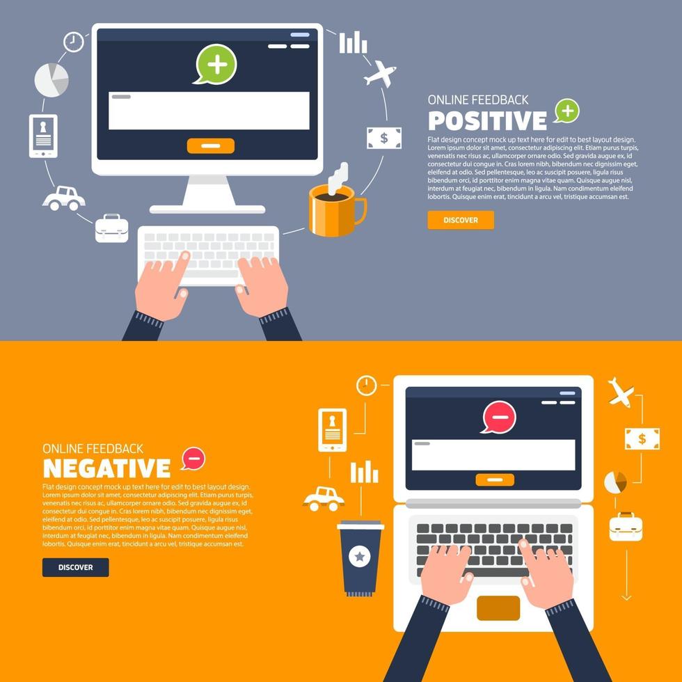 feedback communicatie illustraties vector