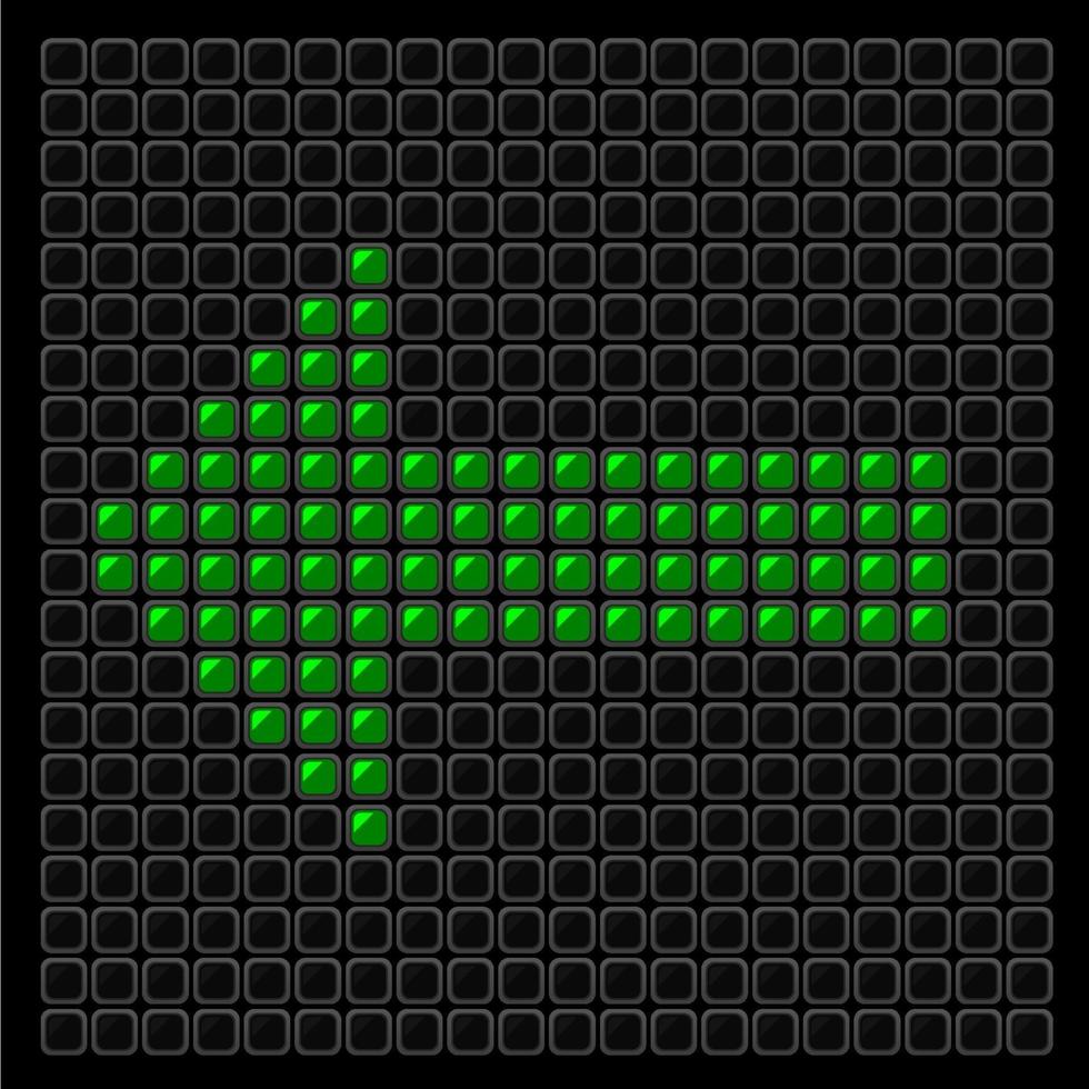 teken pijl groen vector