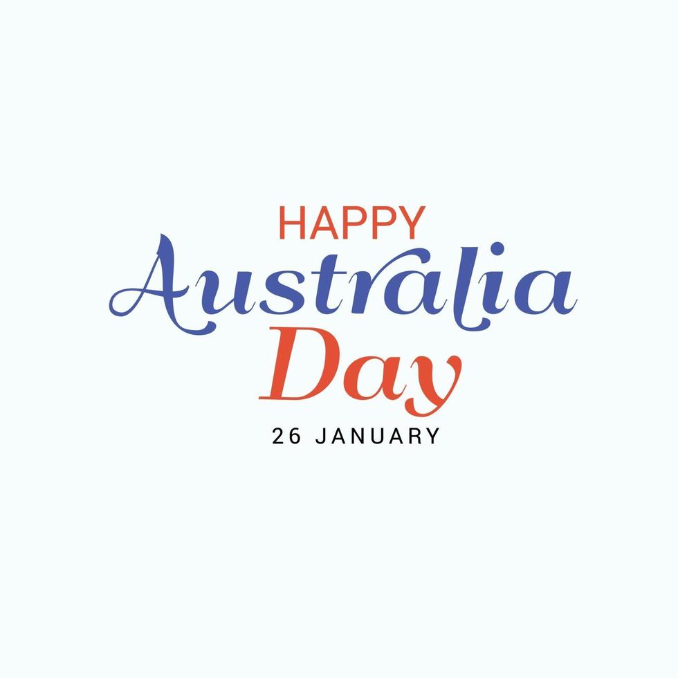 illustratie van een achtergrond voor happy australia day. vector