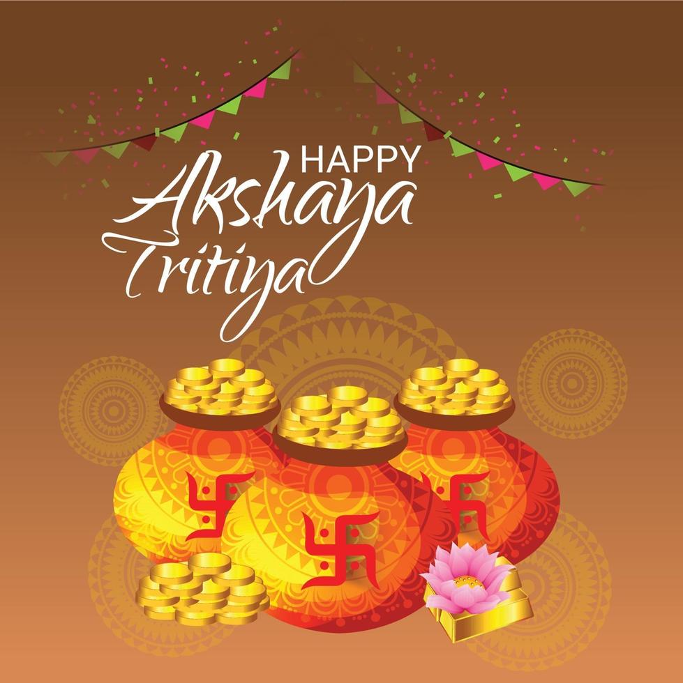 festival van akshaya tritiya viering banner vector