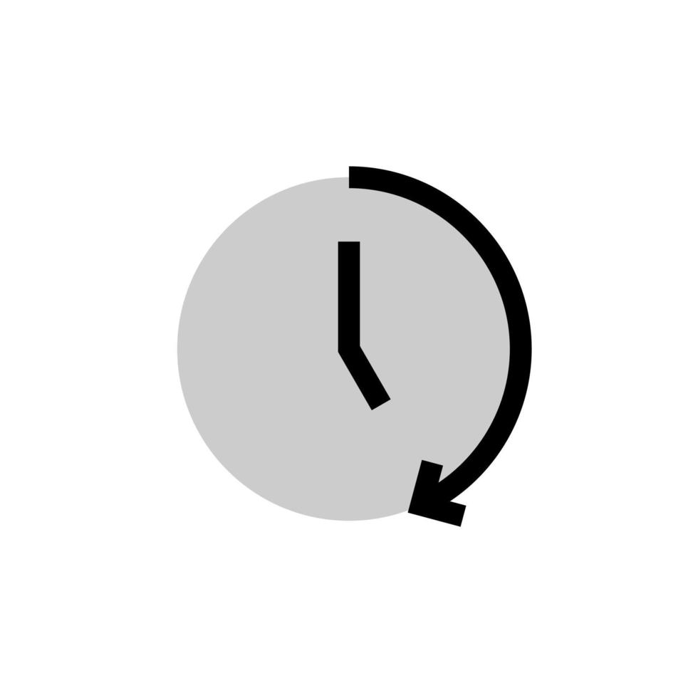 twintig vijf minuten klok tellen gemakkelijk vector icoon