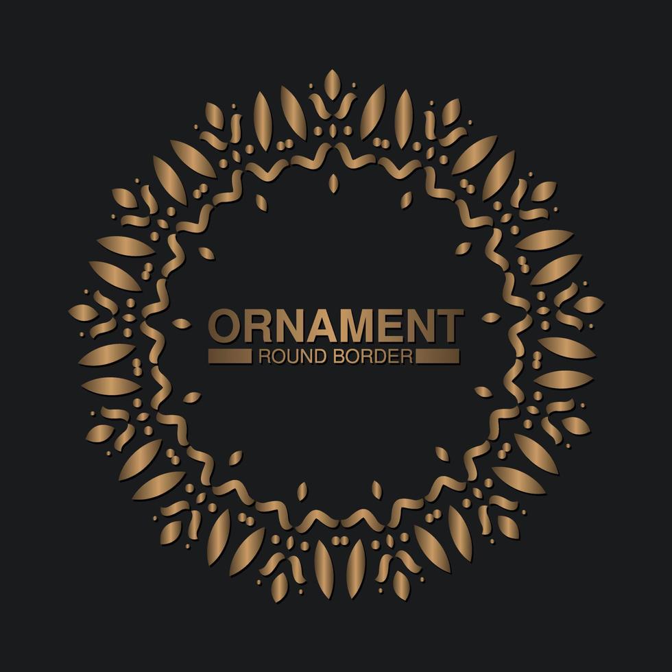 luxe ornament patroon cirkel ontwerp vector