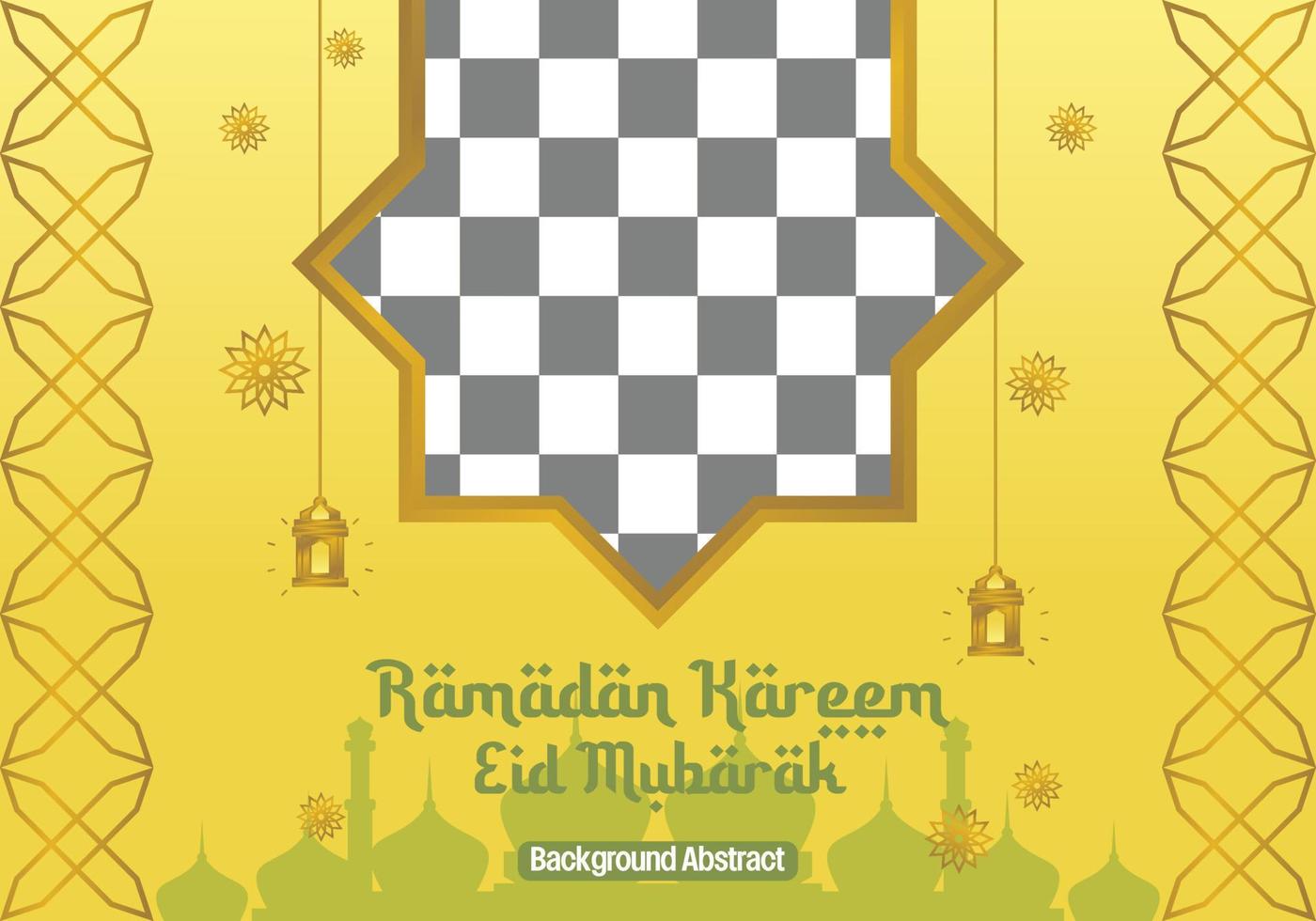 bewerkbare Ramadan uitverkoop poster sjabloon. met mandala ornamenten, lantaarns en de silhouet van een moskee. ontwerp voor sociaal media, banier, groet kaart en web. Islamitisch vakantie vector illustratie