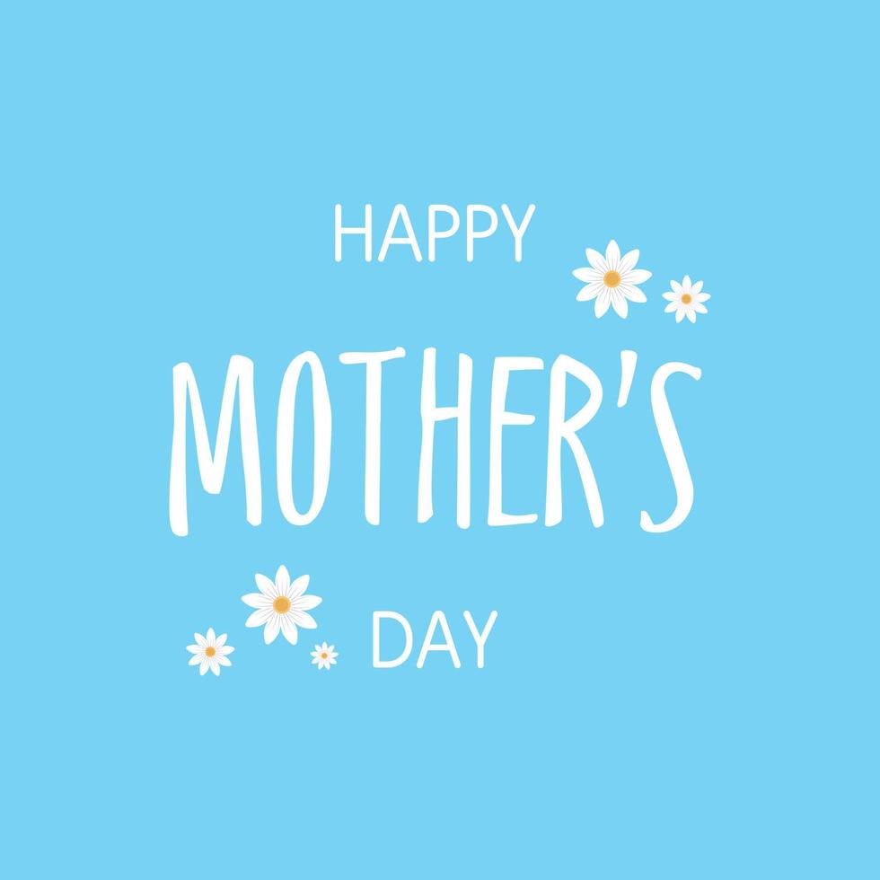 gelukkig moeder dag groet kaart ontwerp met bloemen. viering illustratie sjabloon voor banier, folder, uitnodiging, brochure, poster. vector