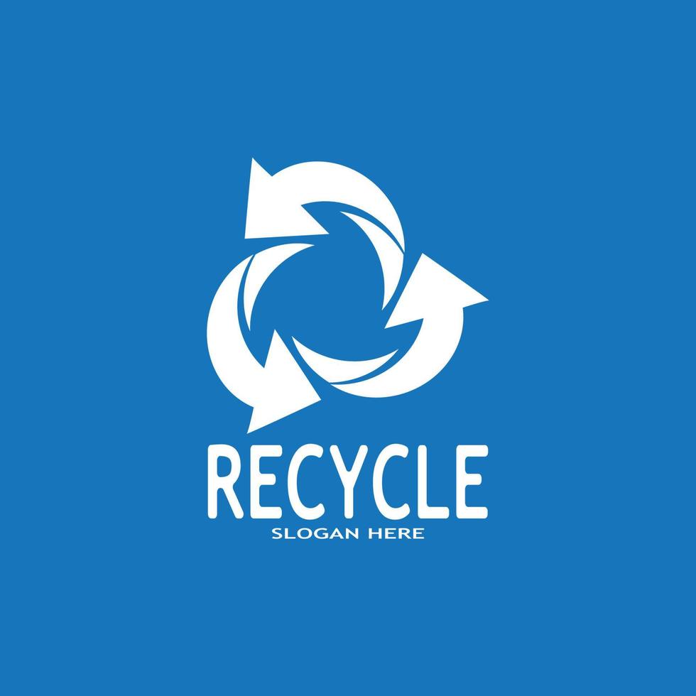 recycle icoon - recycling symbool hergebruik vector grafiek logo