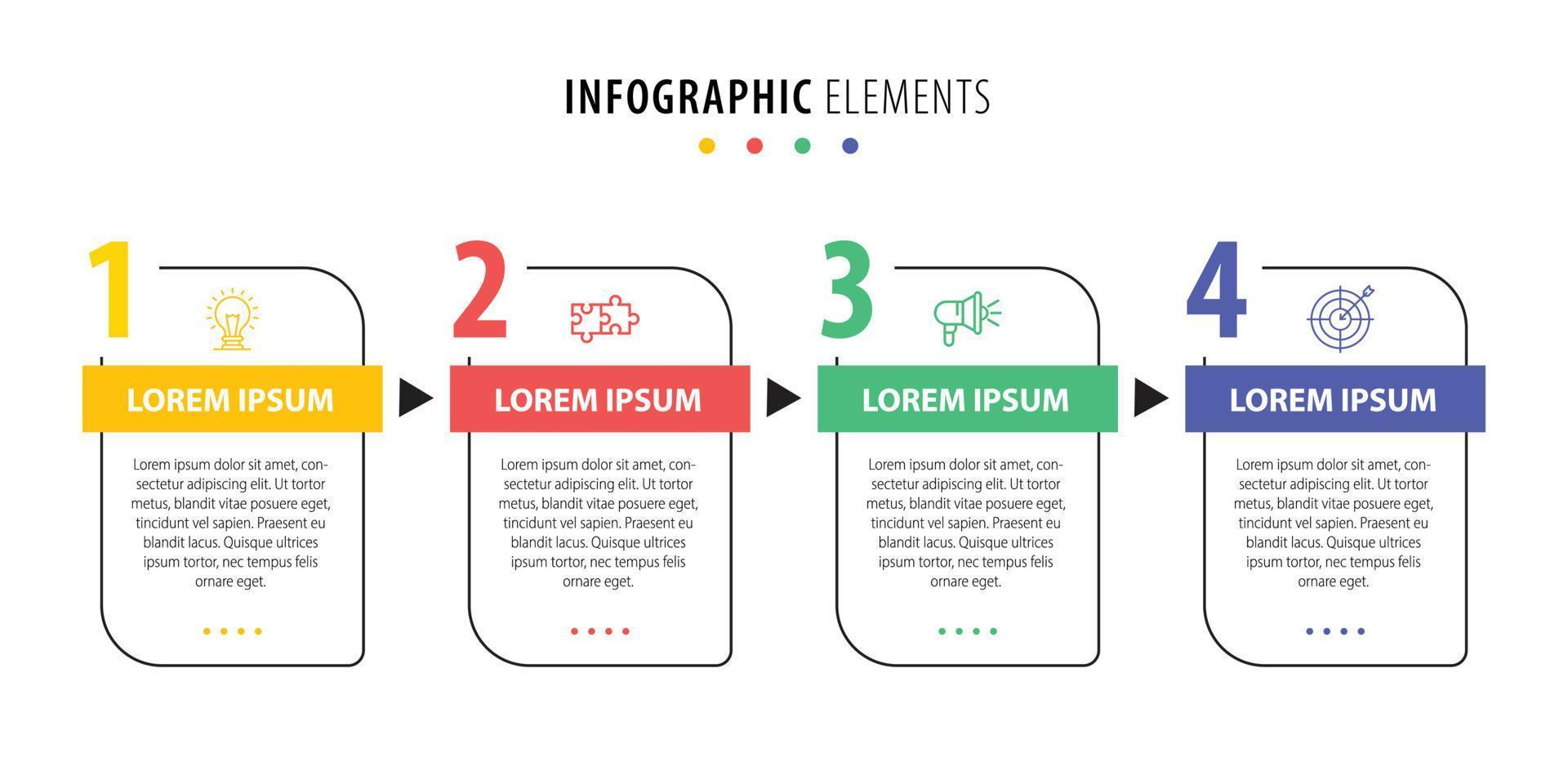 visualisatie van zakelijke gegevens. proces grafiek. abstracte elementen van grafiek, diagram met stappen, opties, onderdelen of processen. vector zakelijke sjabloon voor presentatie. creatief concept voor infographic.