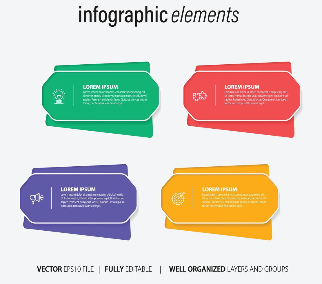 bedrijf infographic met modern ontwerp vector. vector