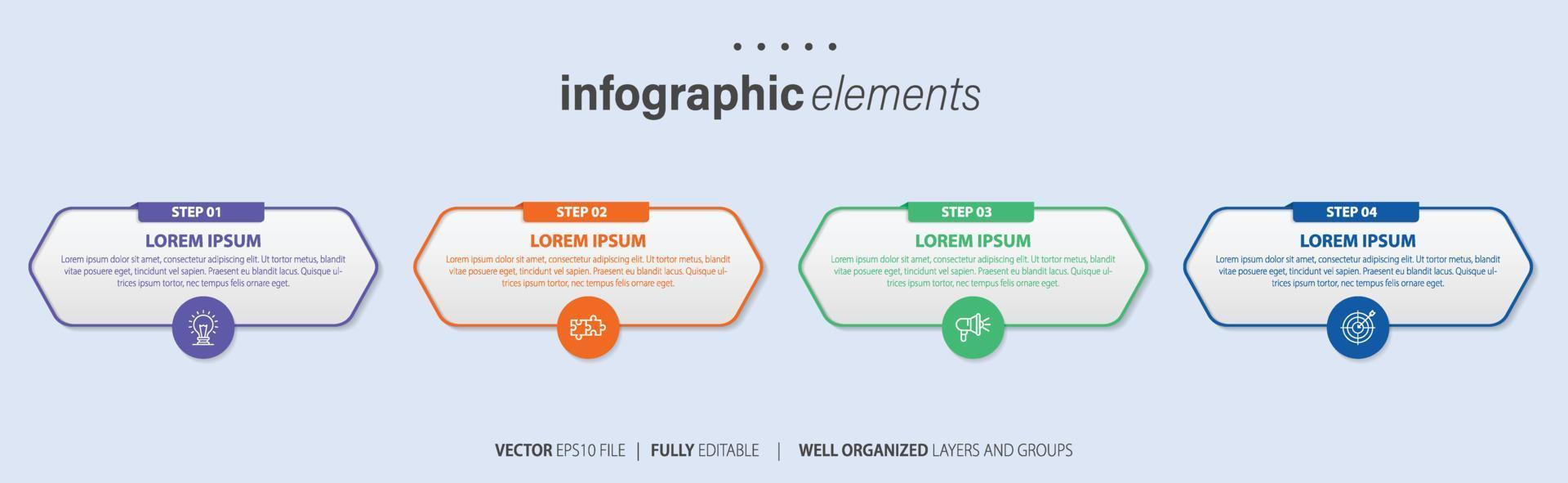 infographic elementen gegevens visualisatie vector