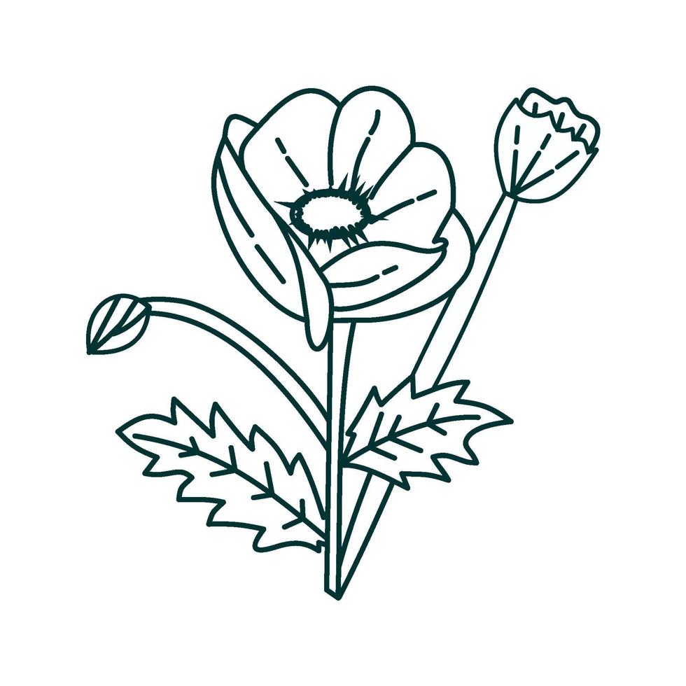 bloem blad illustratie ontwerpsjabloon vector