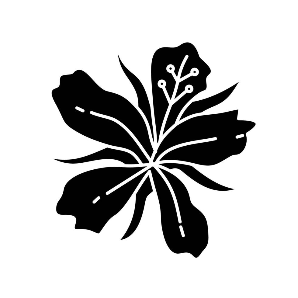 bloem blad illustratie ontwerpsjabloon vector