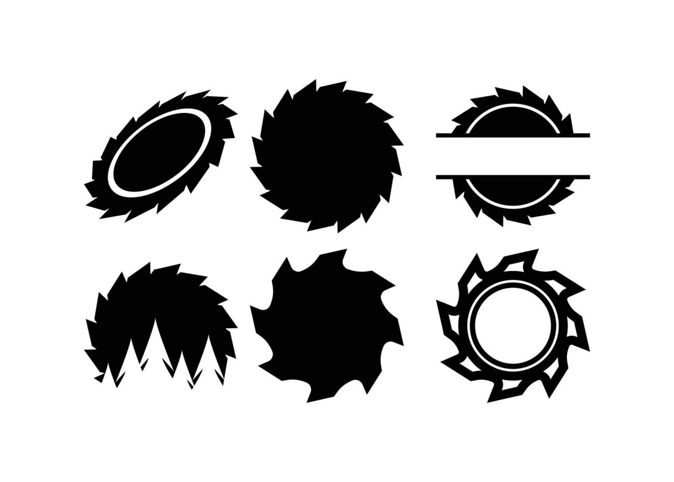 zagerij logo icoon ontwerp sjabloon geïsoleerd vector
