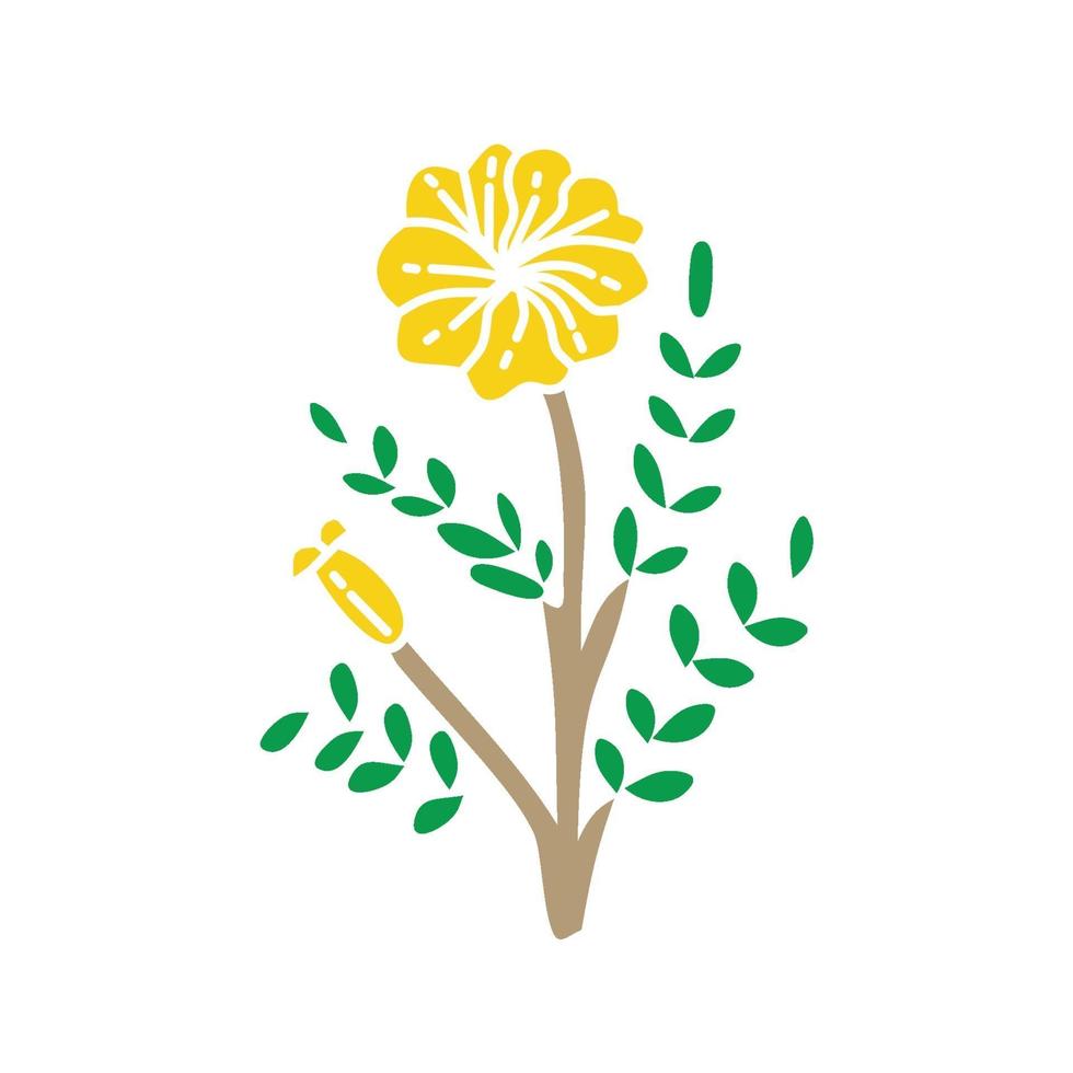 bloem blad illustratie ontwerpsjabloon vector