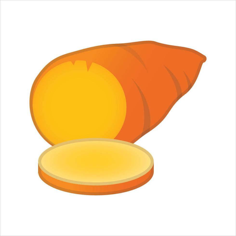 geroosterd zoet aardappel illustratie vector