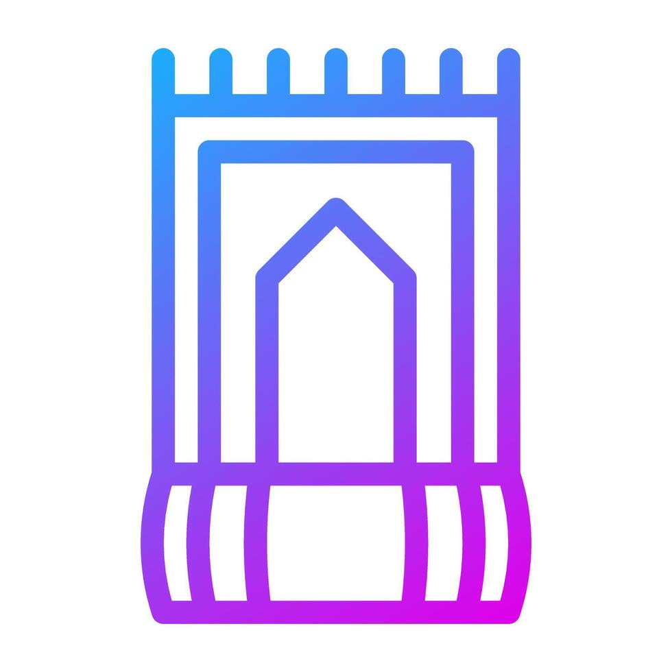 tapijt icoon helling Purper kleur Ramadan symbool perfect. vector