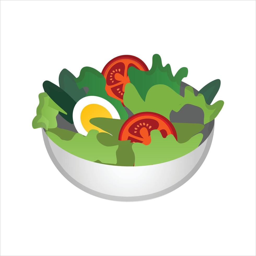 groen salade illustratie vector
