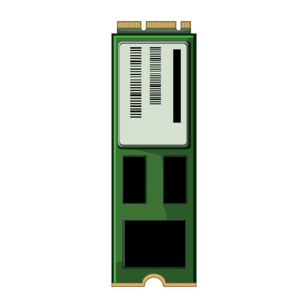 rit ssd opslagruimte tekenfilm vector illustratie