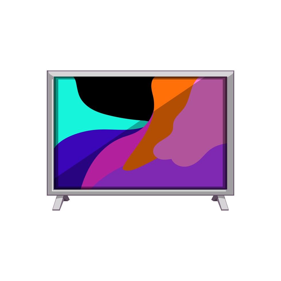 blanco TV scherm tekenfilm vector illustratie