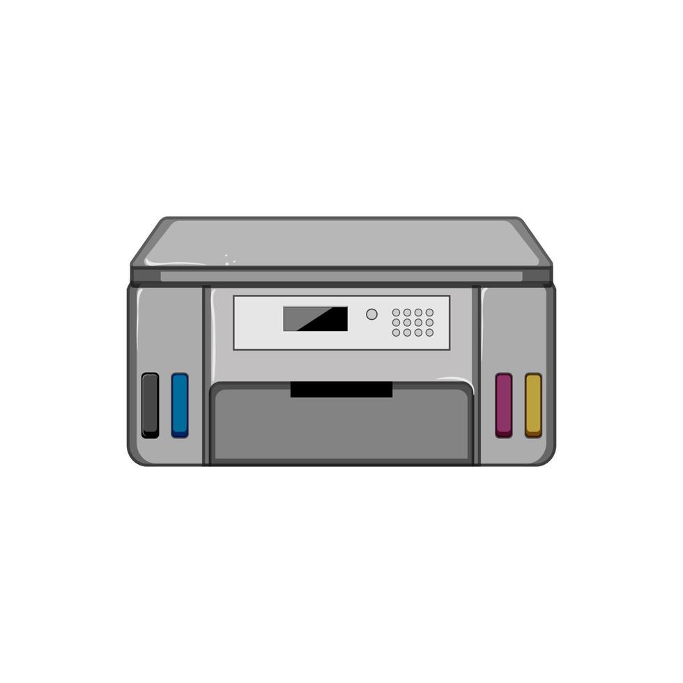 machine foto printer tekenfilm vector illustratie