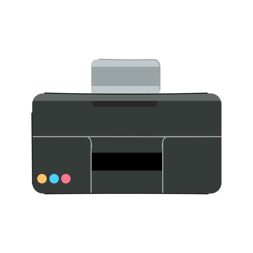 machine printer papier tekenfilm vector illustratie