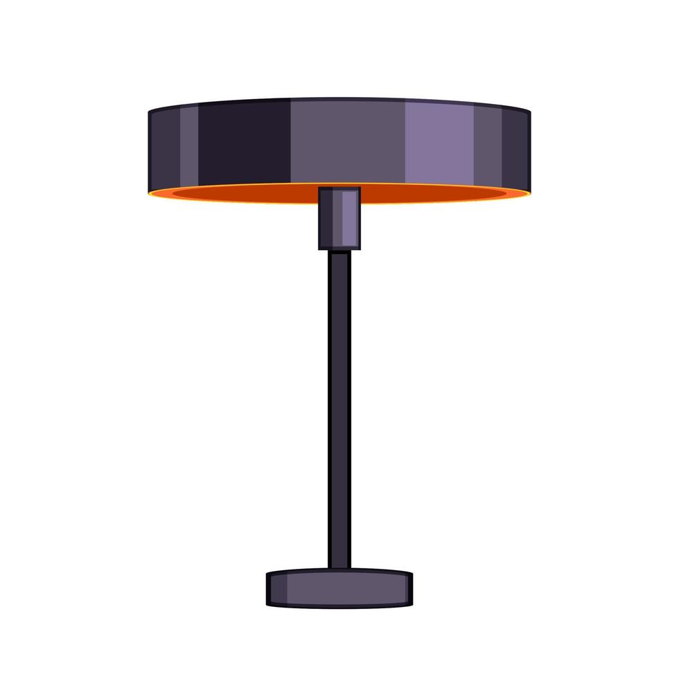 huis slim lamp tekenfilm vector illustratie