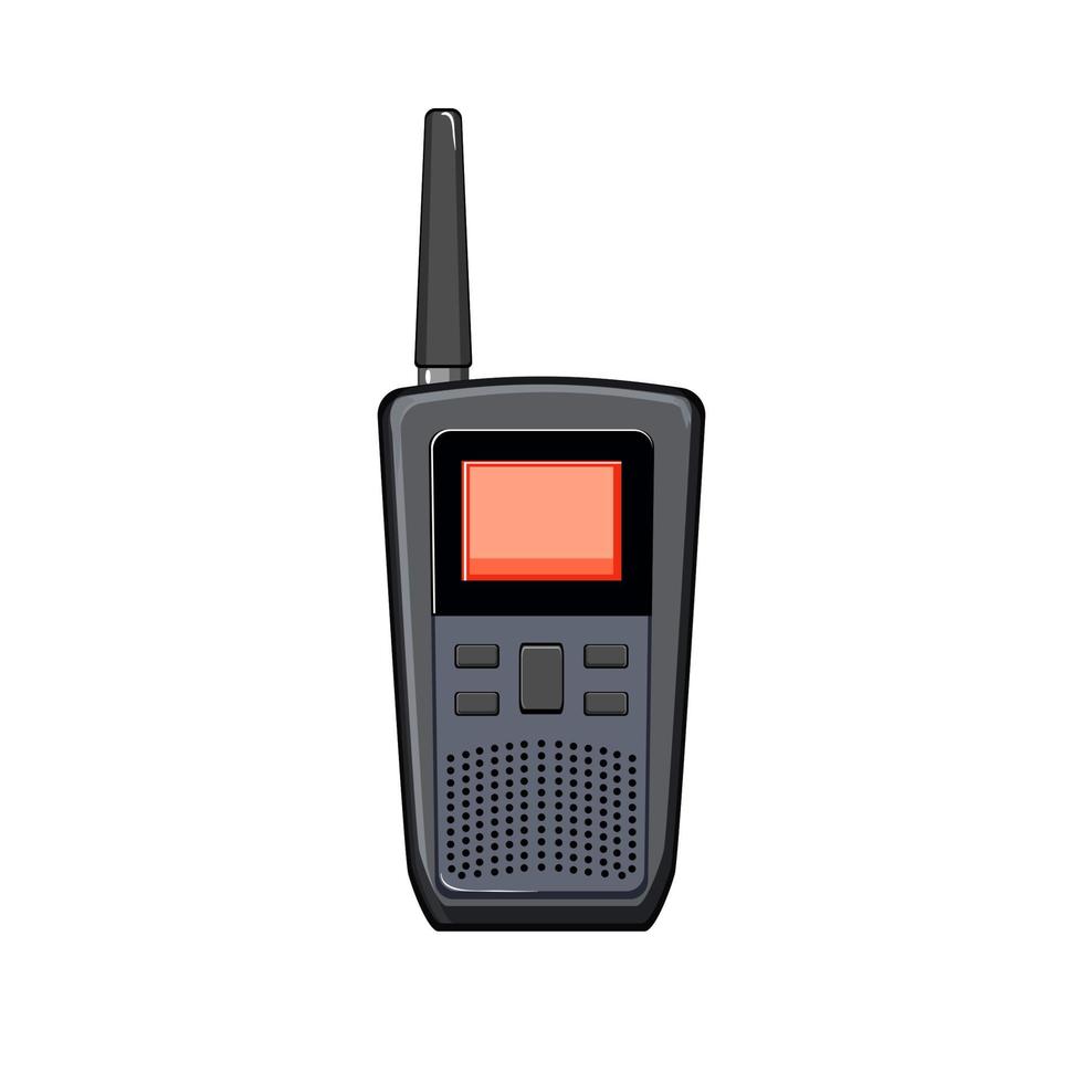 veiligheid walkie talkie tekenfilm vector illustratie