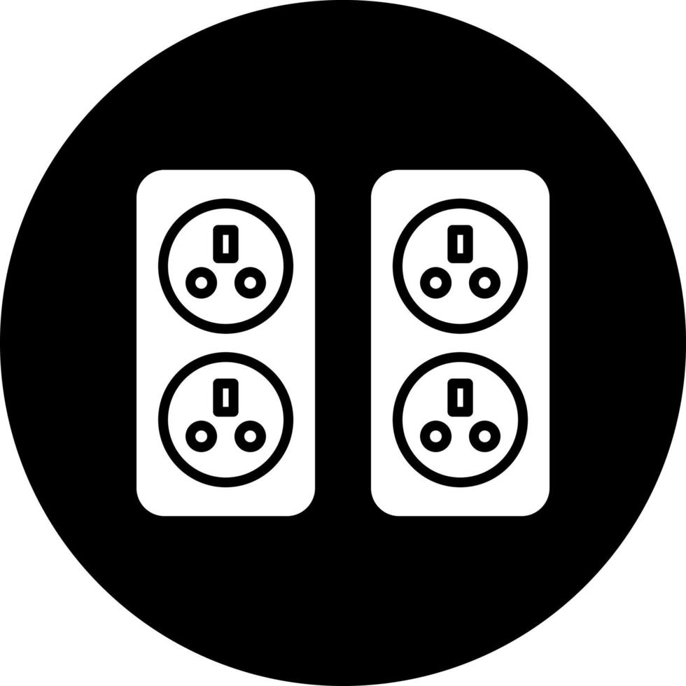 muur stopcontact vector icoon stijl