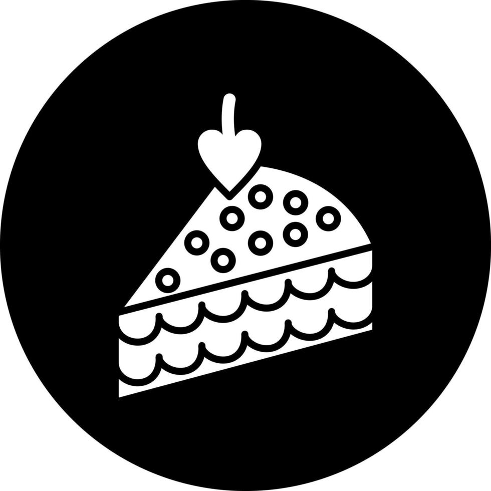 taart plak vector icoon stijl