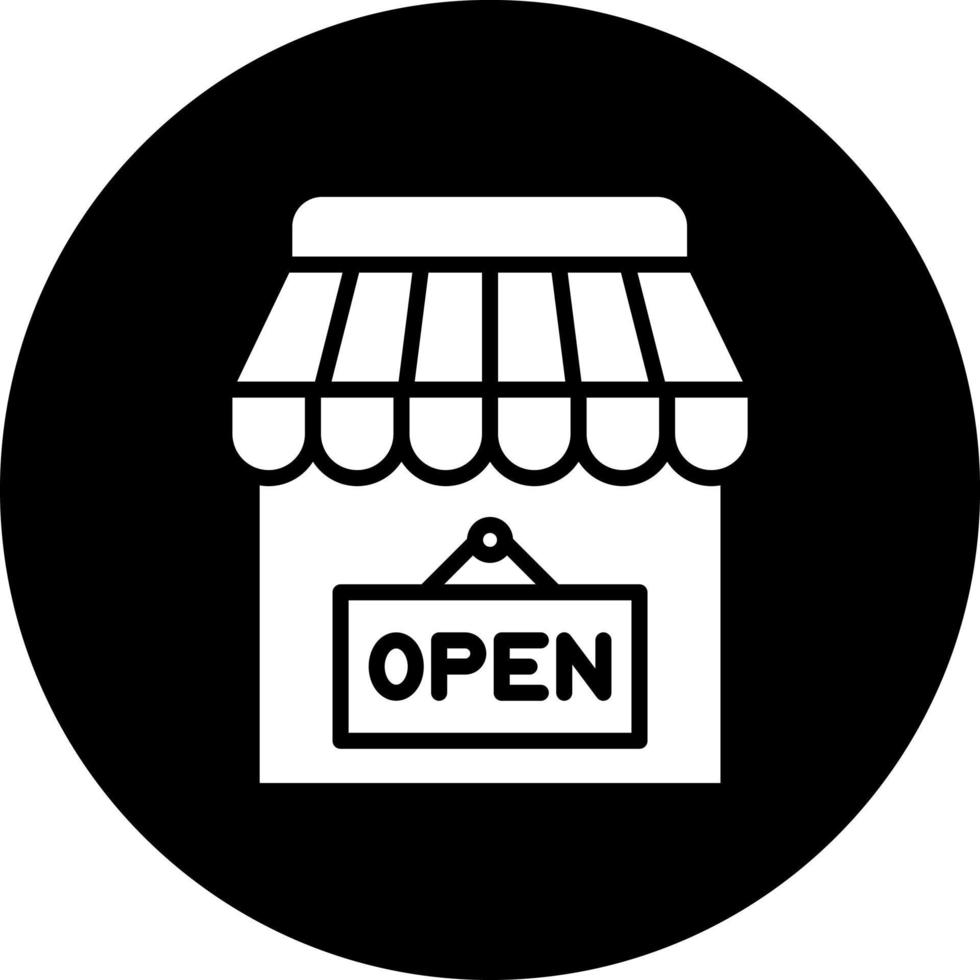 winkel Open vector icoon stijl