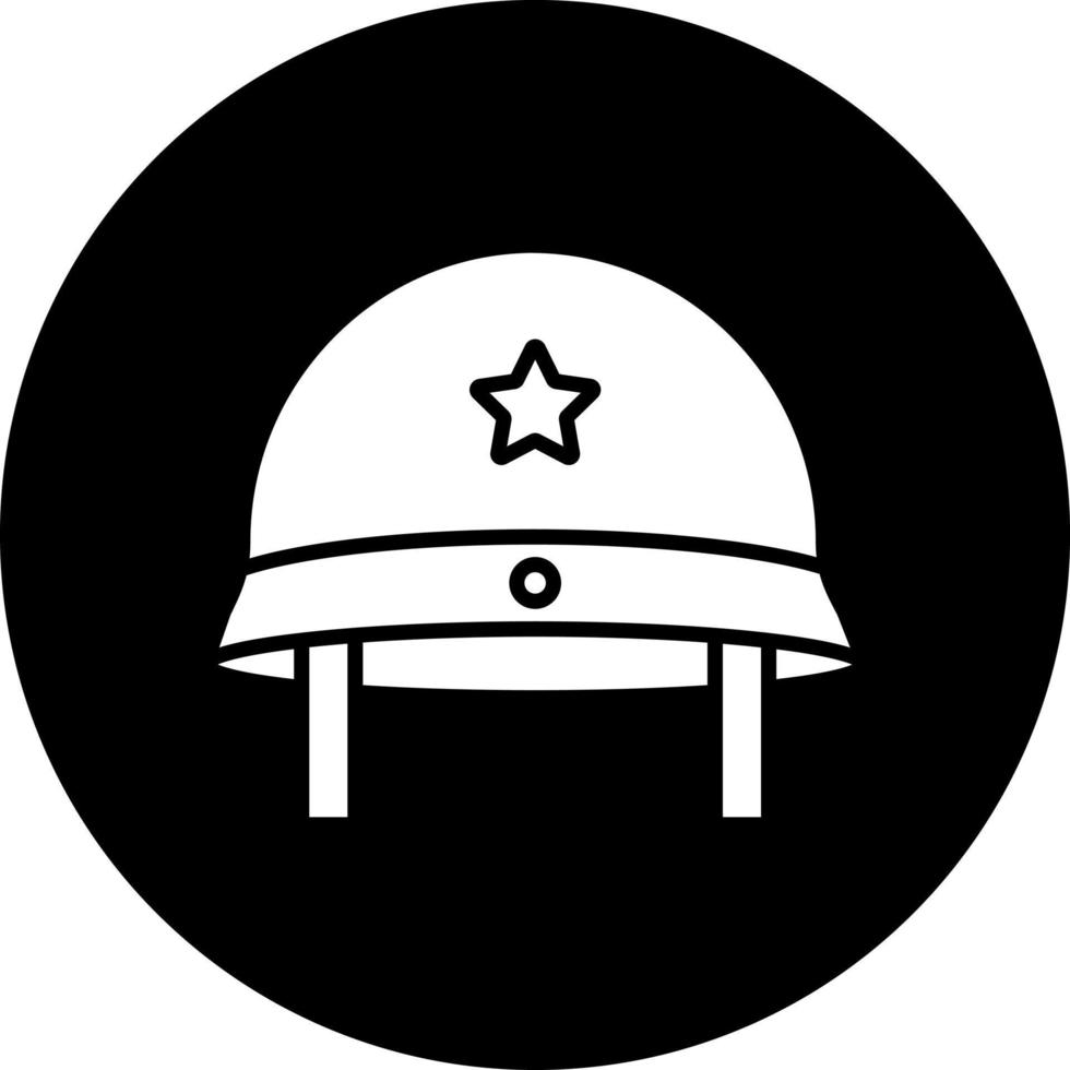 leger hoed vector icoon stijl