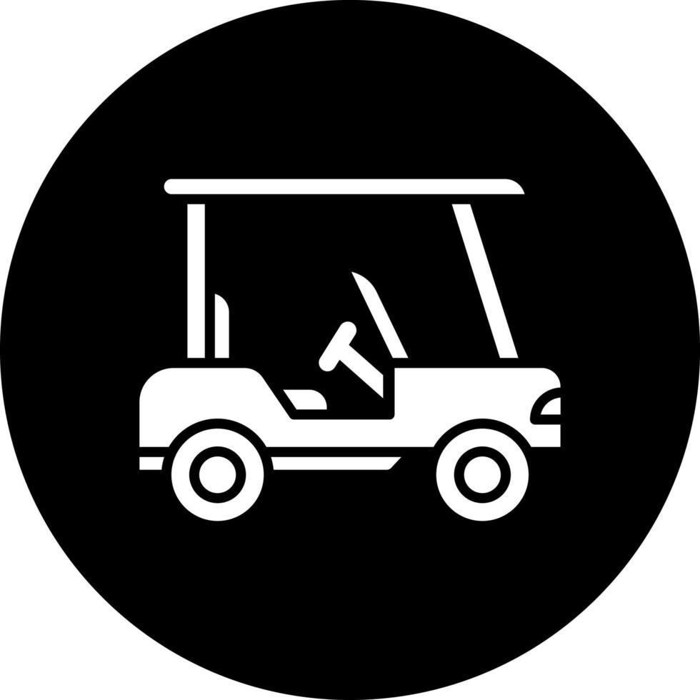 golf kar vector icoon stijl