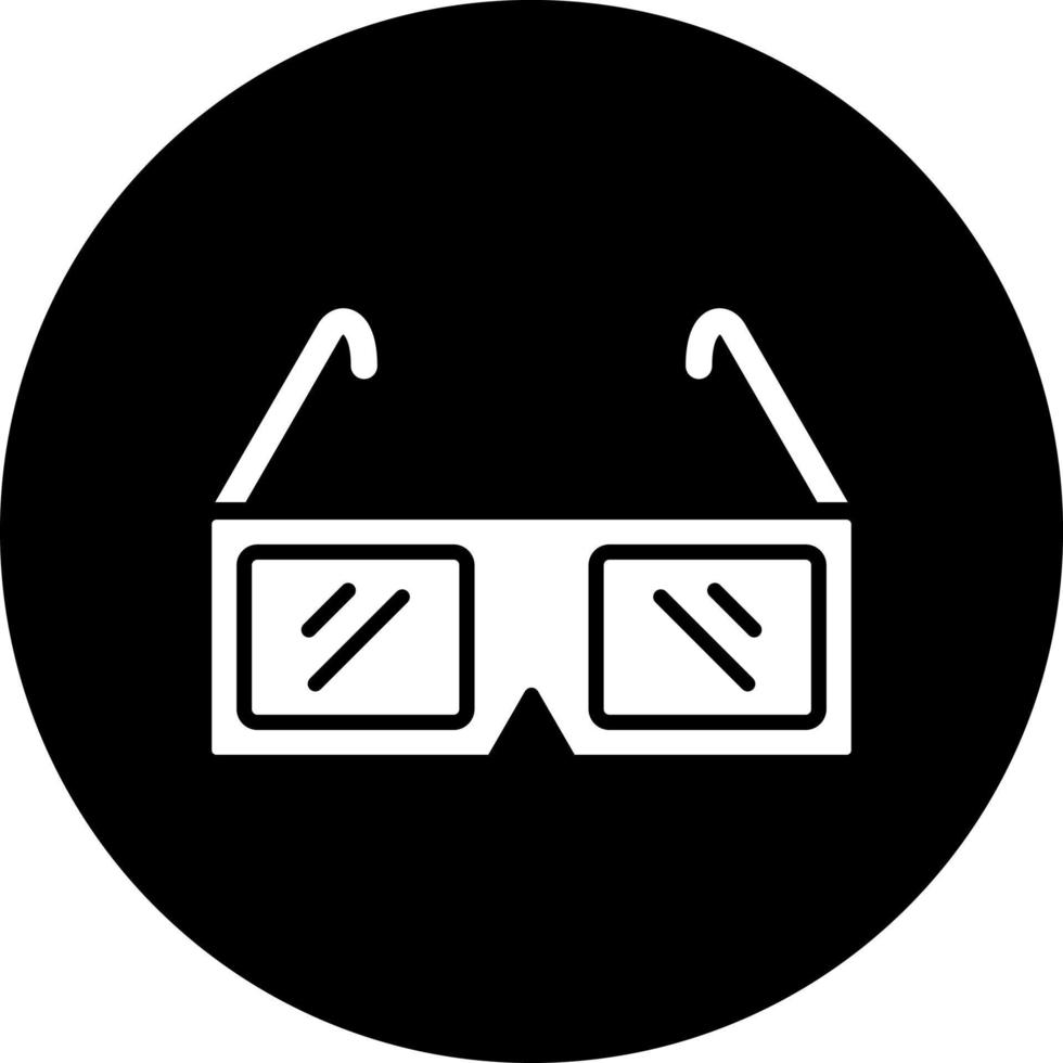3d bril vector icoon stijl