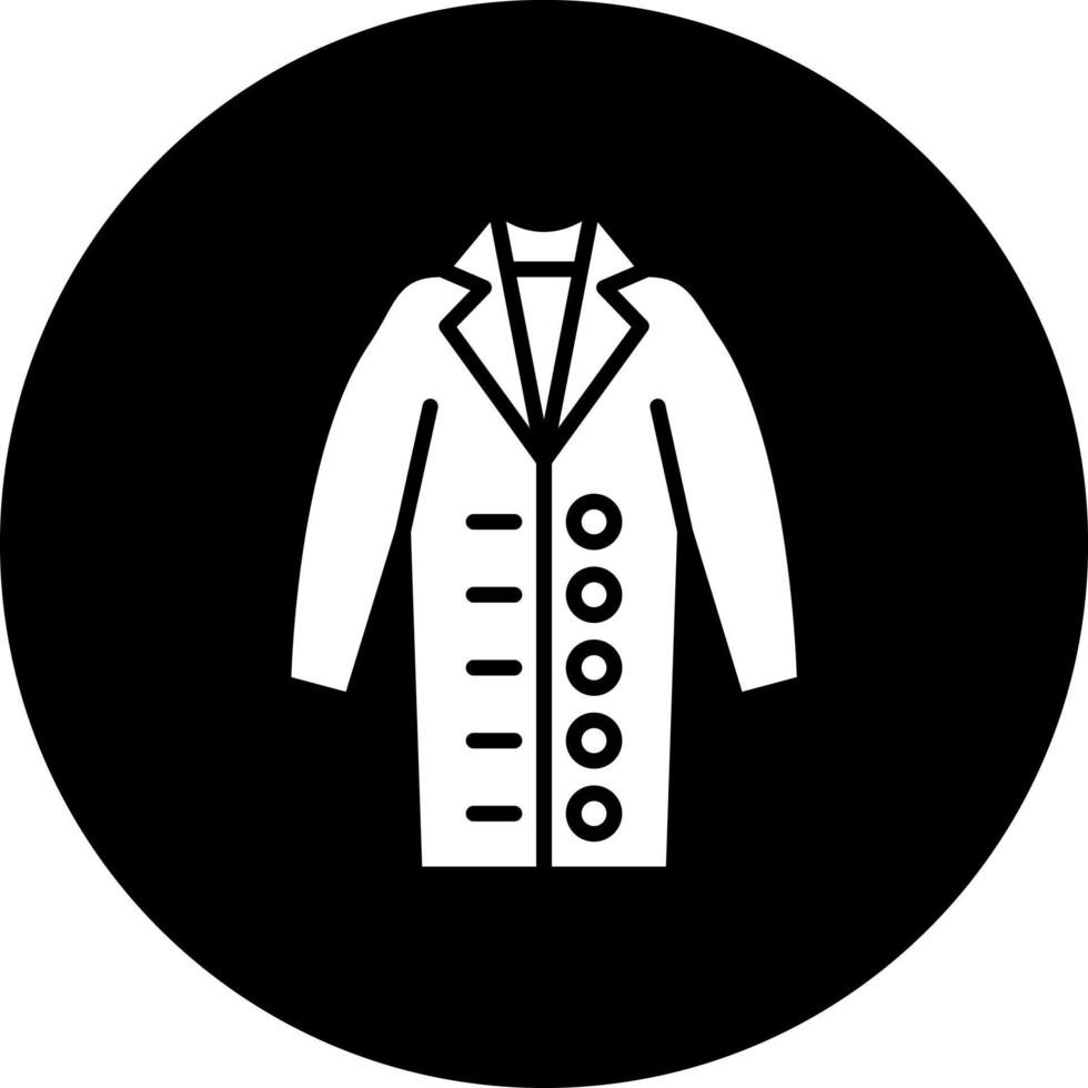 lang jas vector icoon stijl